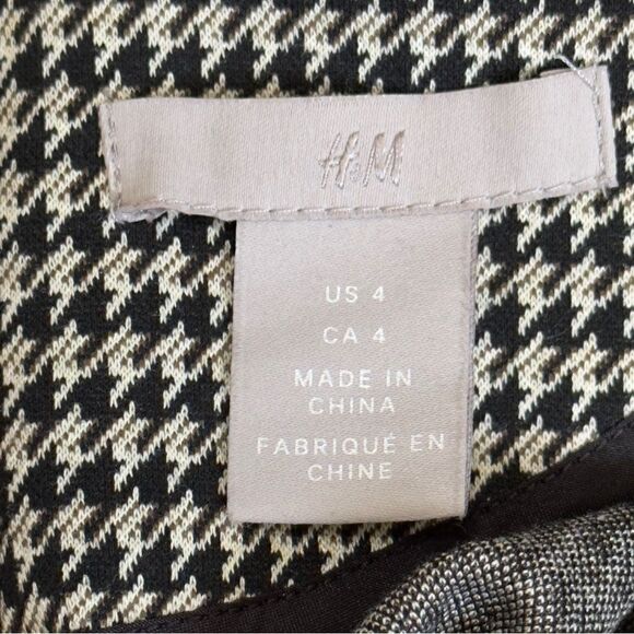 H&M Houndstooth Sheath Dress Size 4 - Picture 12 of 13